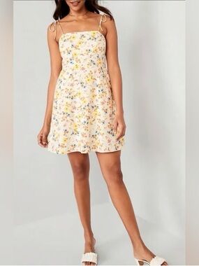 Old Navy Linen Blend Mini Dress